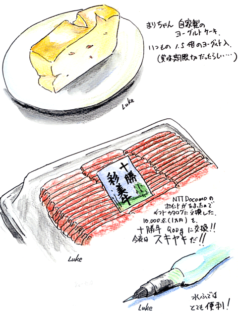 2011-10-29ヨーグルトケーキと十勝牛のすき焼き