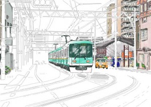 大津市京町の風景